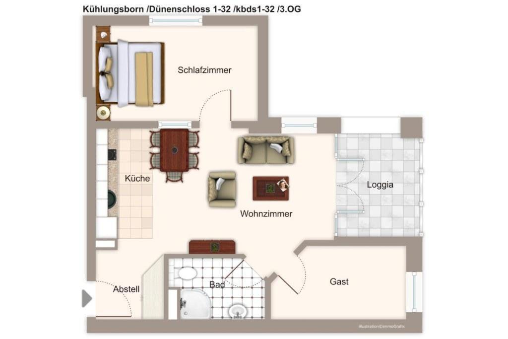 Duenenschloss Duenenschloss 1-32 Ostseebad Kühlungsborn Eksteriør bilde